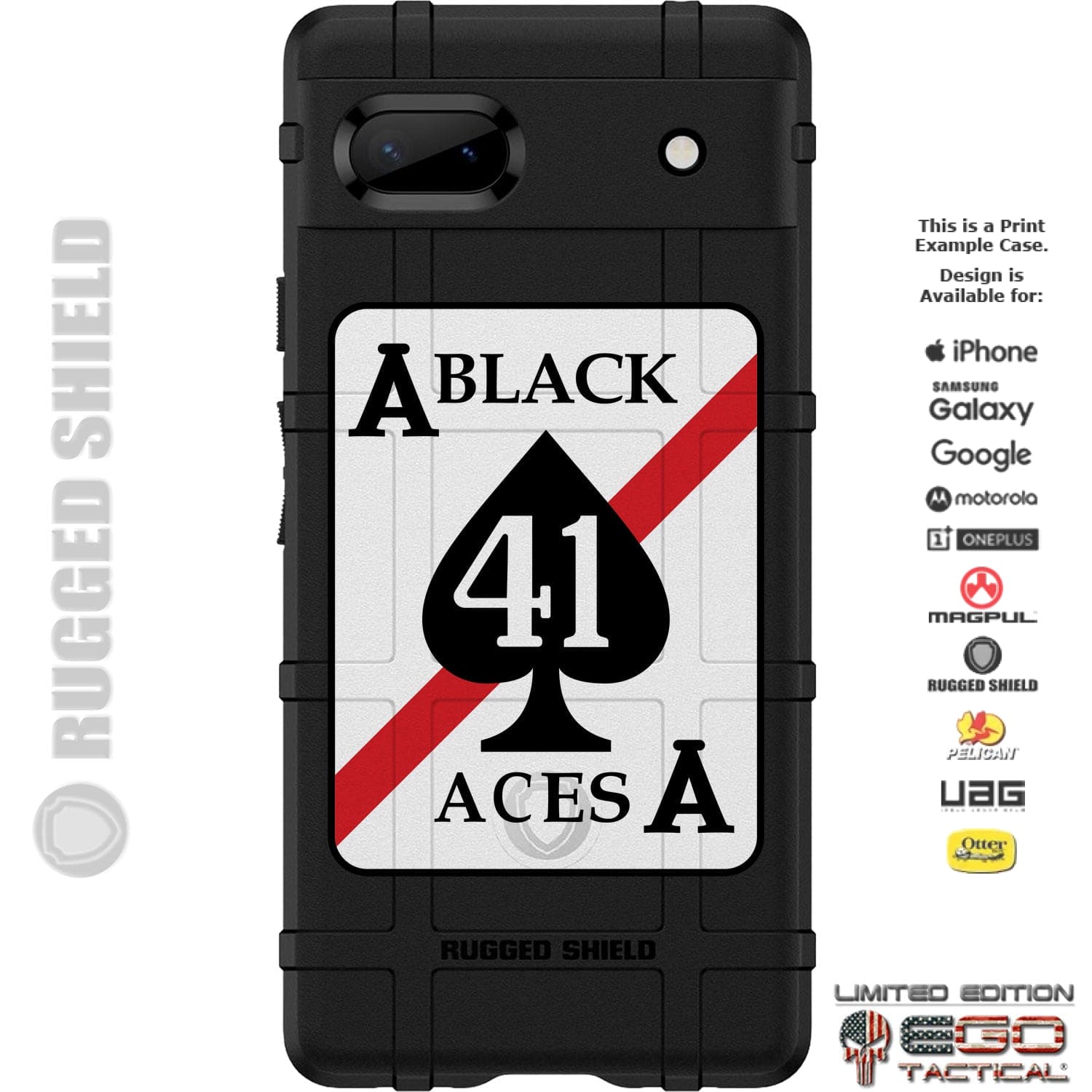 VFA 41 Black Aces Patch Custom Printed Android Apple Phone Case