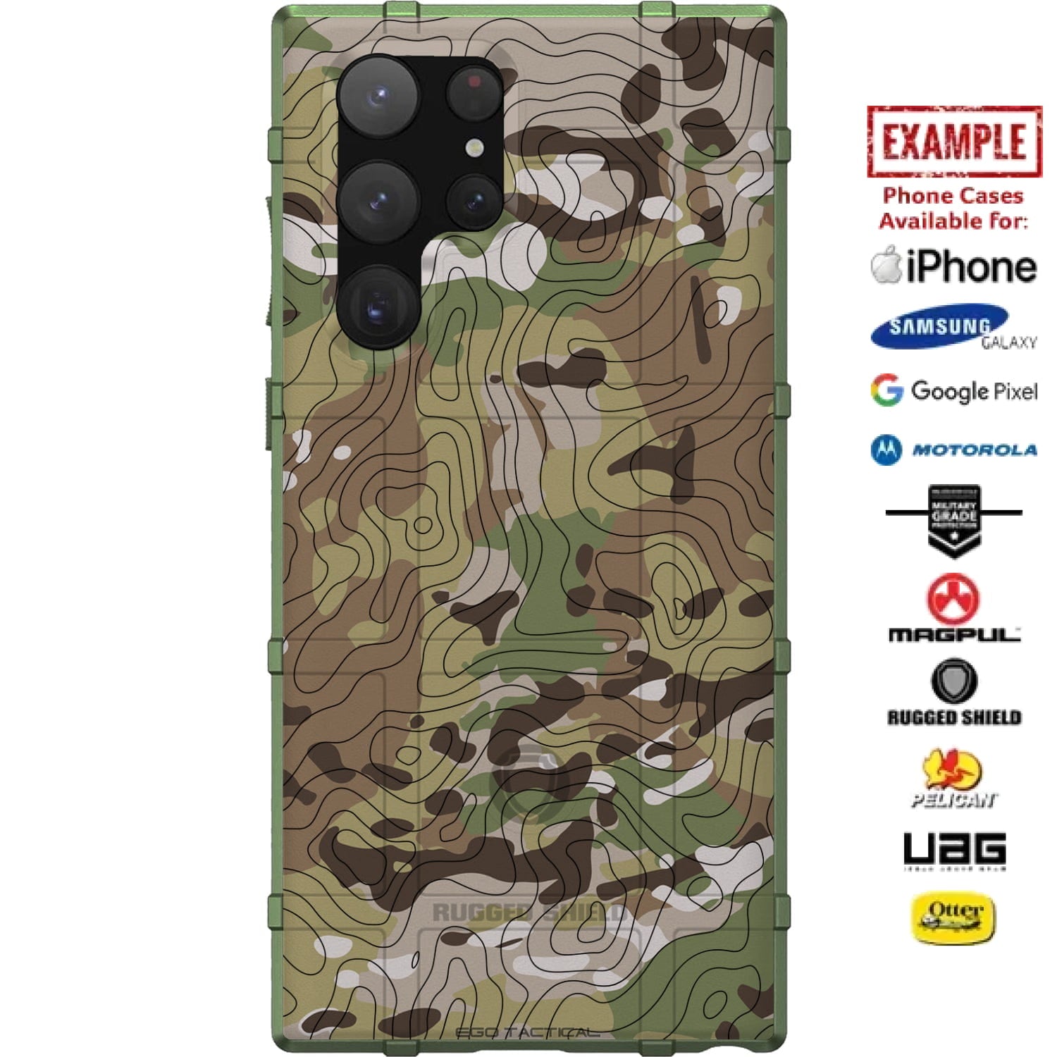 Topography over Multicam Camouflage Custom Printed Case Design for App – EGO Tactical Topography over Multicam Camouflage Custom Printed Case Design for App – EGO Tactical