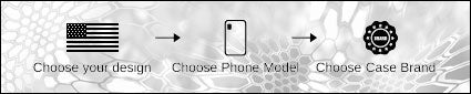 First Select a Kryptek Design, then your phone model, then Phone Case Brand to print on.