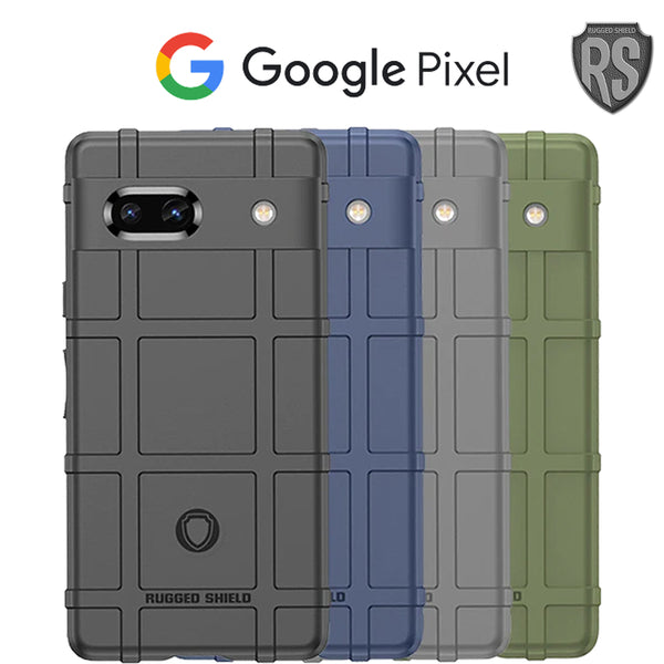 Rugged Shield Branded Solid Color TPU Cases for Google Pixel Phone Models