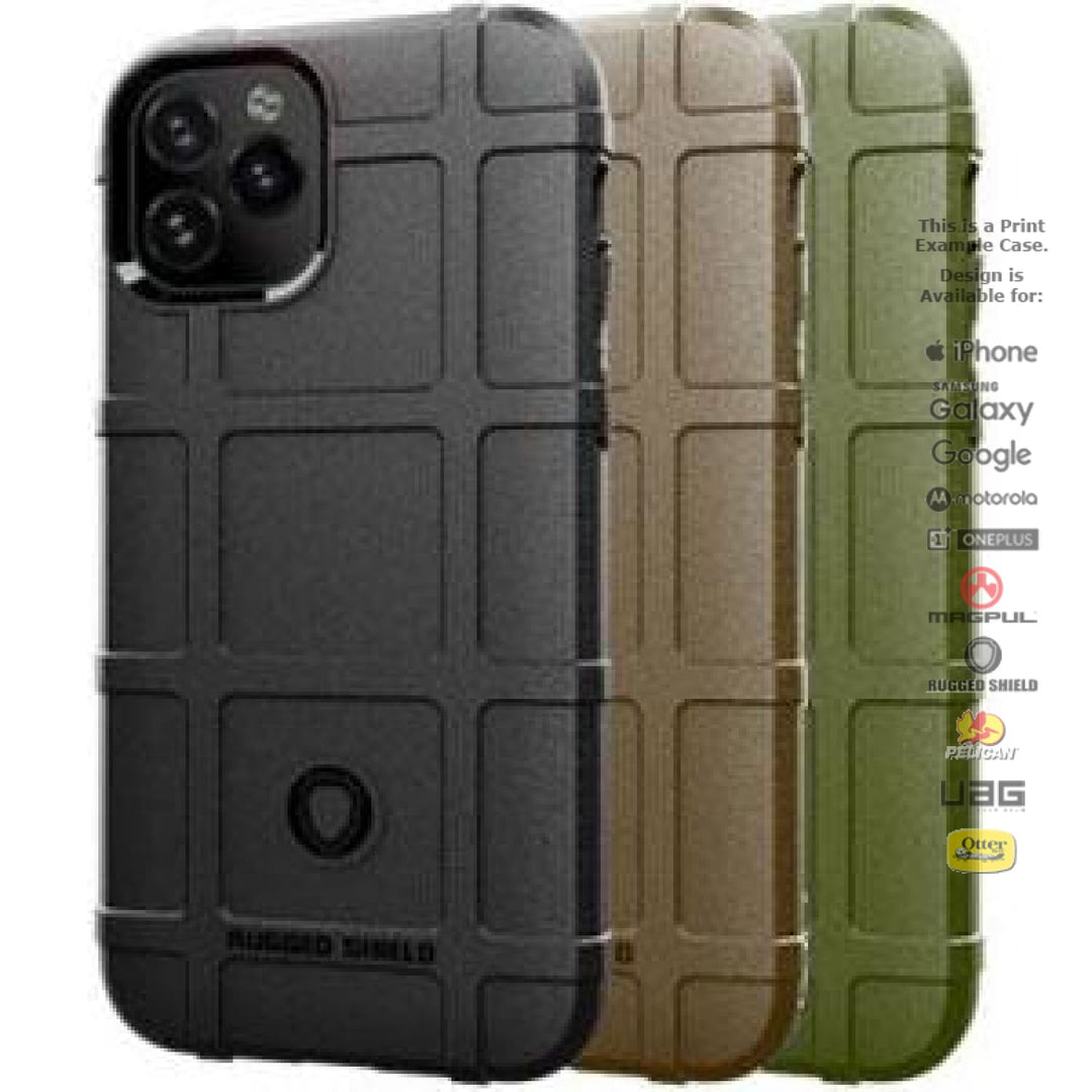 Rugged Shield Branded Solid Color TPU Cases for all Apple iPhone