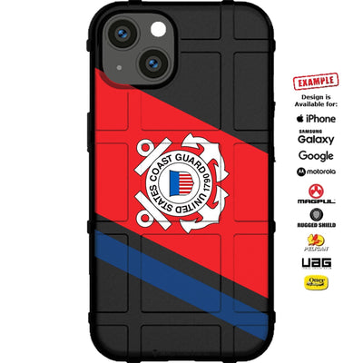 U.S. Coast Guard Flag Custom Printed Case Design for Apple, Samsung, Google & Motorola Phone Models