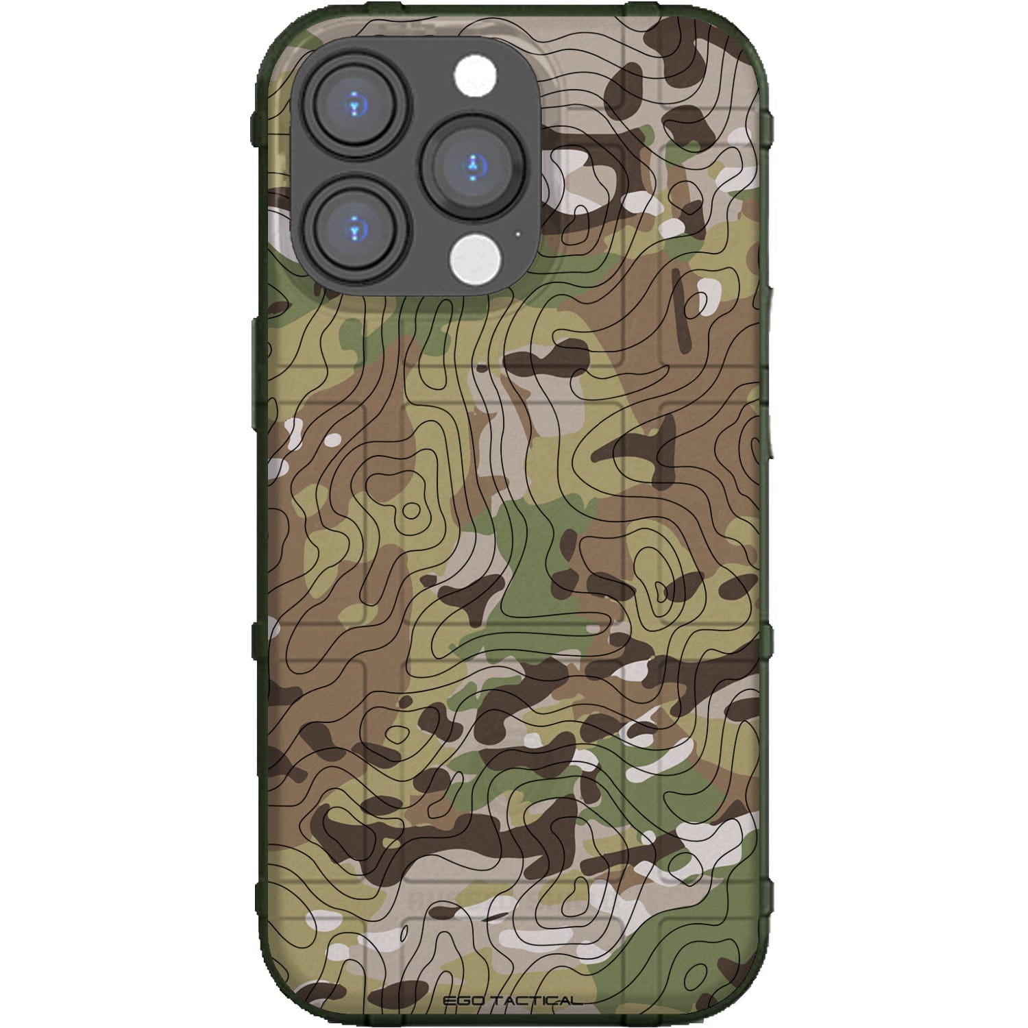 Topography over Multicam Camouflage Custom Printed Android & Apple Pho ...