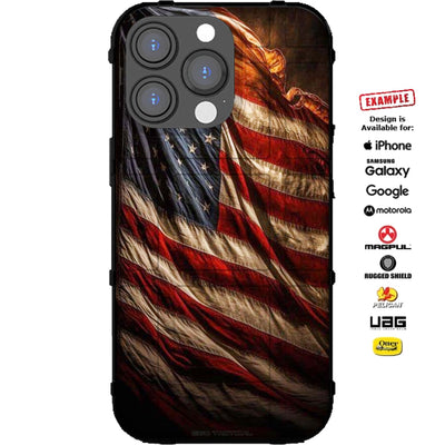 Veterans Day 2023 American Flag Special Edition Custom Printed Case Design for Apple, Samsung, Google & Motorola Phone Models