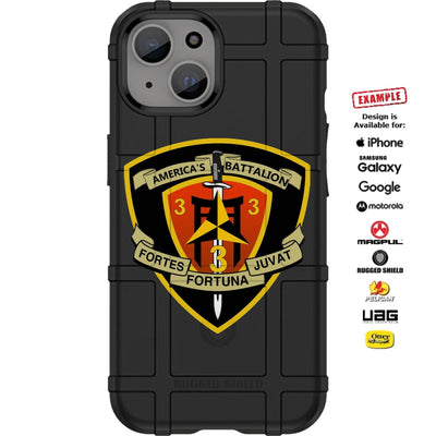 3rd Battalion, 3rd Marines Custom Printed Case Design for Apple, Samsung, Google & Motorola Phone Models