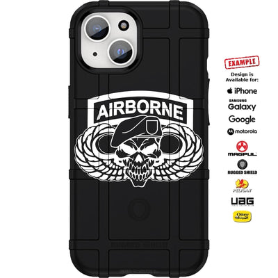 U.S. Army Airborne Division Patch Custom Printed Case Design for Apple, Samsung, Google & Motorola Phone Models