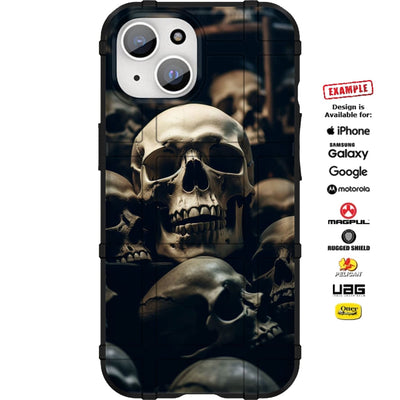 Piles of Real Skulls Print Custom Printed Case Design for Apple, Samsung, Google & Motorola Phone Models