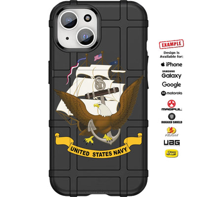 United States Navy ACE Anchor, USS Constitution and Eagle Custom Printed Case Design for Apple, Samsung, Google & Motorola Phone Models