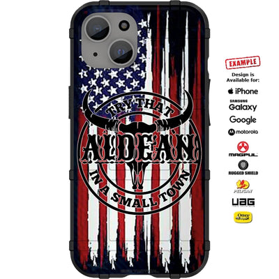 Support Jason Aldean Try That In A Small Town Tattered & Torn Reversed US Flag Custom Printed Case Design for Apple, Samsung, Google & Motorola Phone Models
