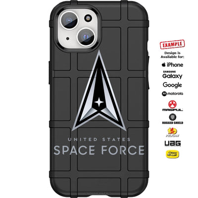 US Space Force Logo Custom Printed Case Design for Apple, Samsung, Google & Motorola Phone Models