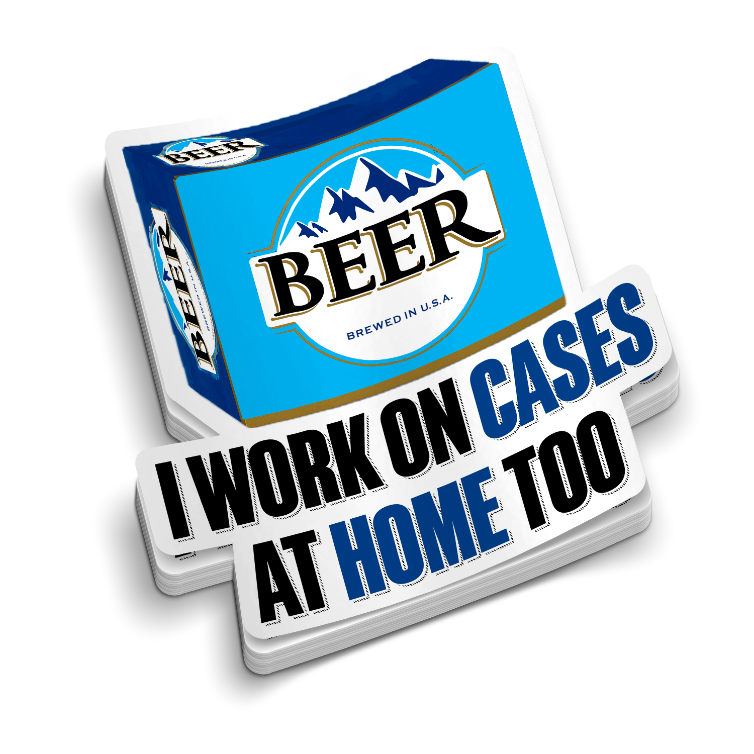 Work on Cases | Sarcastic Police Stickers – EGO Tactical