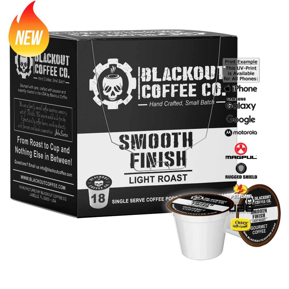 SMOOTH FINISH LIGHT ROAST COFFEE PODS 18CT – EGO Tactical