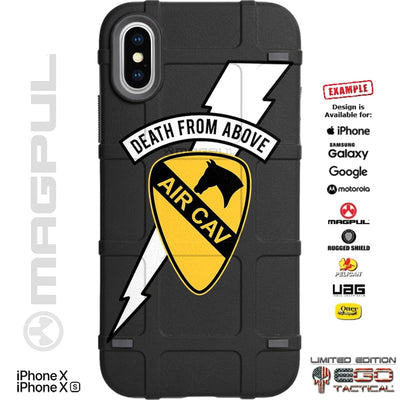 Army Air Cavalry "AIR CAV" Death From Above Division Patch Custom Printed Case Design for Apple, Samsung, Google & Motorola Phone Models