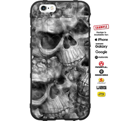 Big Skulls Print Custom Printed Case Design for Apple, Samsung, Google & Motorola Phone Models