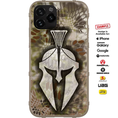 Kryptek Ghost Spartan on Kryptek Camouflage Styles Custom Printed Case Design for Apple, Samsung, Google & Motorola Phone Models (Choose Your Color Camo)
