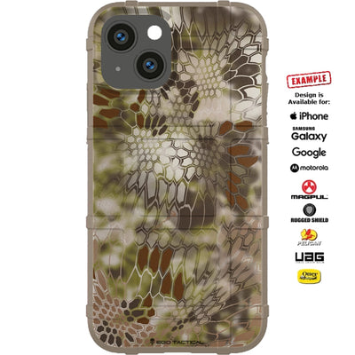 Kryptek Highlander Official Camouflage Pattern Custom Printed Case Design for Apple, Samsung, Google & Motorola Phone Modelss