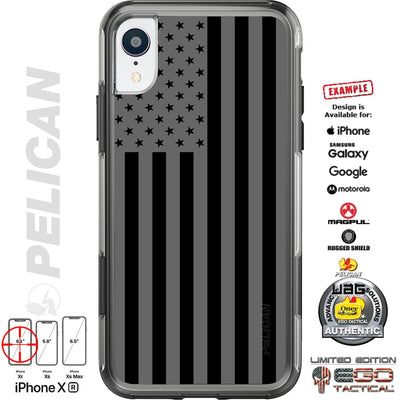 USA Flag Grey Black Subdued Reversed Assaulting Forward No Quarter Custom Printed Case Design for Apple, Samsung, Google & Motorola Phone Models