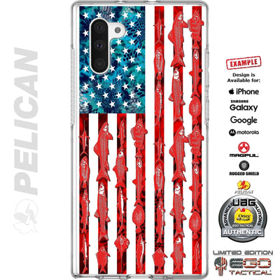 Kryptek Camouflage Fishing Flag Custom Printed Case Design for Apple, Samsung, Google & Motorola Phone Models