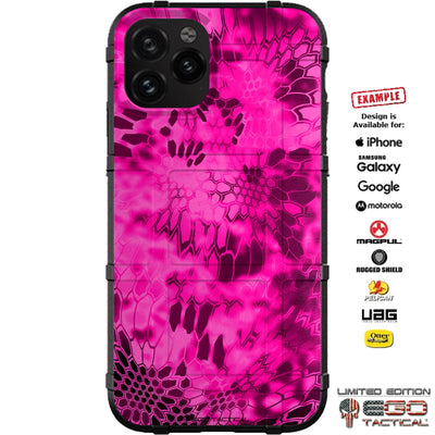 Kryptek Siren Pink Camouflage Pattern Custom Printed Case Design for Apple, Samsung, Google & Motorola Phone Modelss