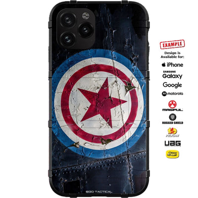 Red Star Rusty Military Aircraft Art Custom Printed Case Design for Apple, Samsung, Google & Motorola Phone Models