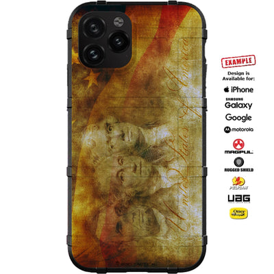 We The People, Constitution Founding Fathers US American Flag Custom Printed Case Design for Apple, Samsung, Google & Motorola Phone Models