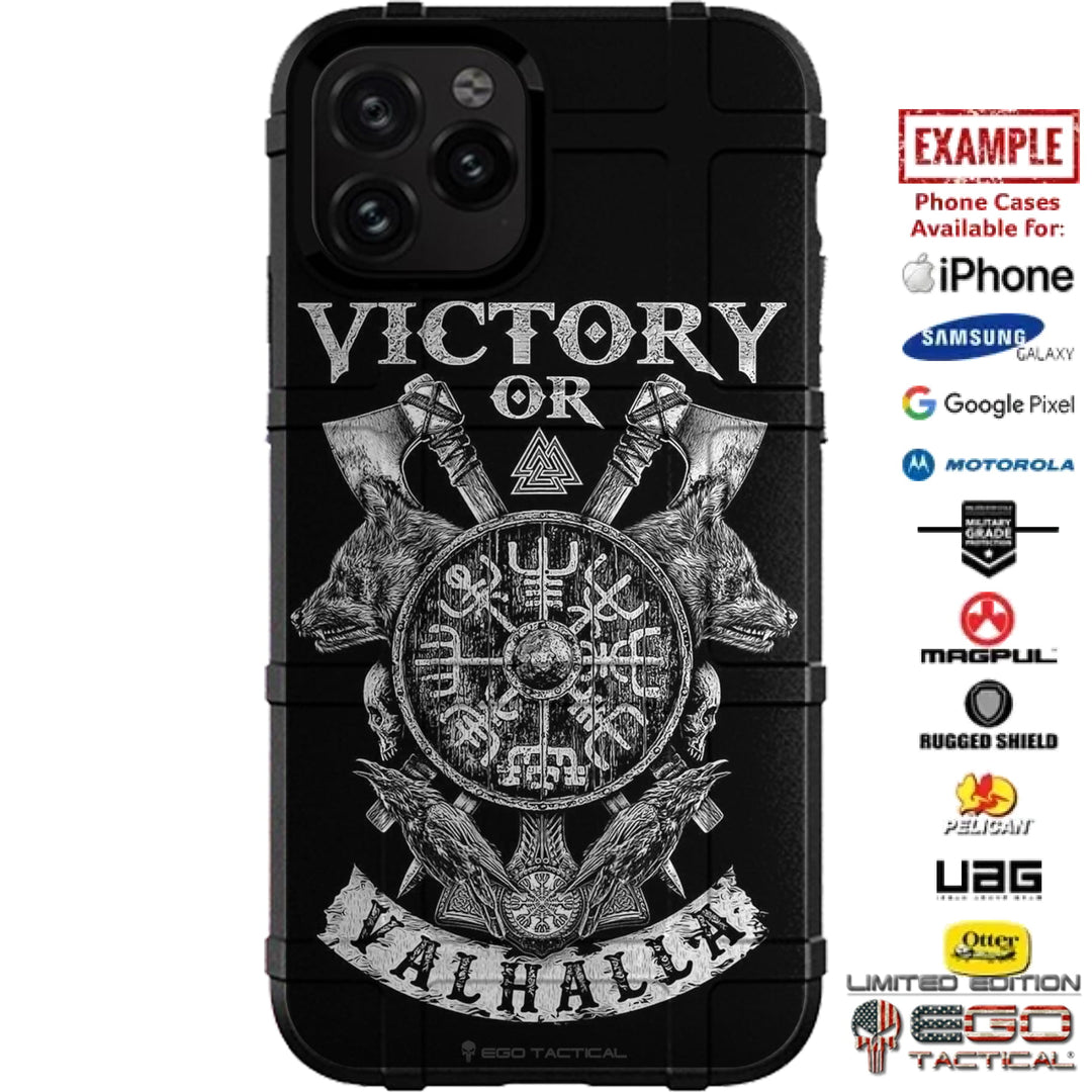 Victory or Valhalla Viking Norse Custom Printed Case Design for Apple, EGO Tactical Victory or Valhalla Viking Norse Custom Printed Case Design for Apple, EGO Tactical