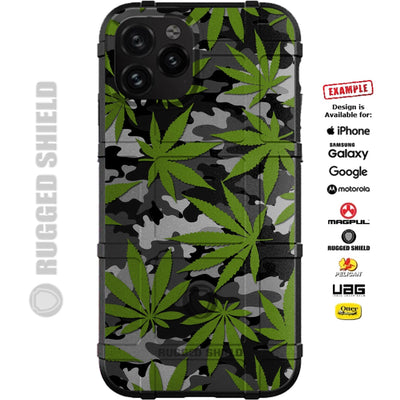 Cannabis Camouflage Custom Printed Phone Case