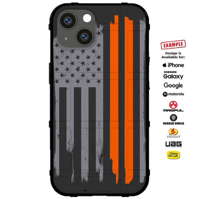 DPW Public Workers Grey Flag Custom Printed Case Design for Apple, Samsung, Google & Motorola Phone Models