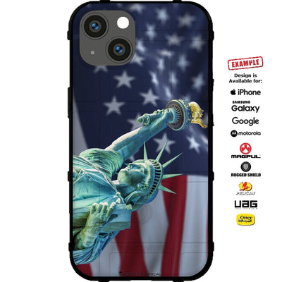 4Th Of July 2022 Statue Liberty Over Us American Flag Special Edition Custom Printed Phone Case