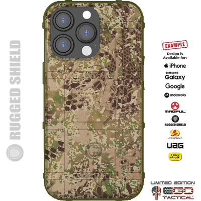 Kryptek EGOCAM Exclusive Camouflage Pattern Custom Printed Case Design for Apple, Samsung, Google & Motorola Phone Modelss