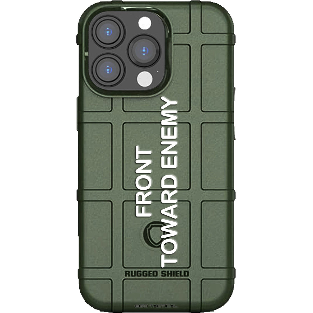 Front Toward Enemy Text on OD Green Claymore Mine Apers M18A1