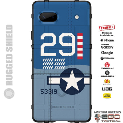 Aircraft Markings Tailcodes & Insignia on Sheetmetal Custom Printed Case Design for Apple, Samsung, Google & Motorola Phone Models