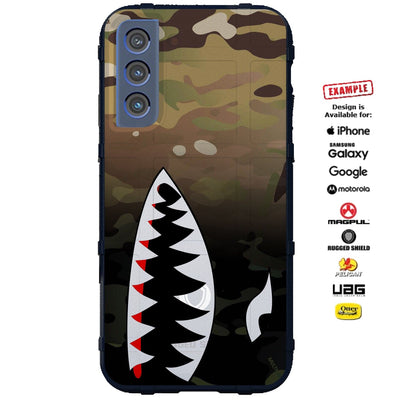 Spitfire, Warthog, A-10 Thunderbolt II HOG on Multicam Fade Custom Printed Case Design for Apple, Samsung, Google & Motorola Phone Models