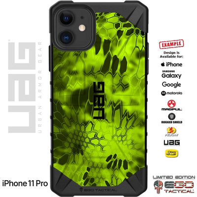 Kryptek Uranium Green Hi Vis Yellow Camouflage Pattern Custom Printed Case Design for Apple, Samsung, Google & Motorola Phone Modelss
