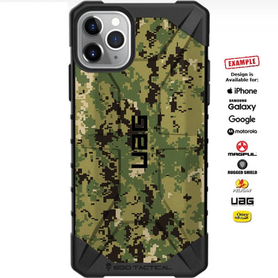 Navy Working Uniform NWU Type 3 Digital Camouflage Custom Printed Case Design for Apple, Samsung, Google & Motorola Phone Models