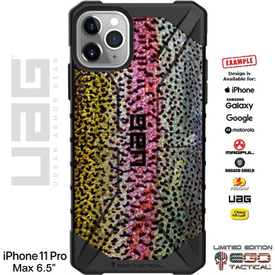 Real Rainbow Trout Camouflage Custom Printed Case Design for Apple, Samsung, Google & Motorola Phone Models