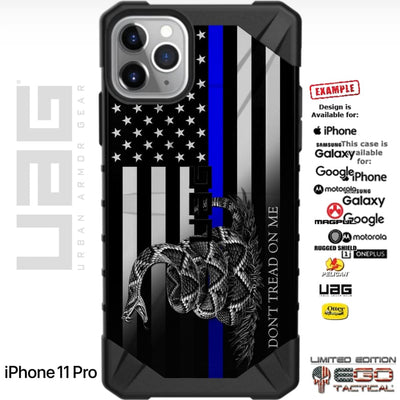 Thin Blue/ Green/ Red/ Silver/ Yellow Line US American Flag Don't Tread On Me Gadsden Flag Custom Printed Case Design for Apple, Samsung, Google & Motorola Phone Models