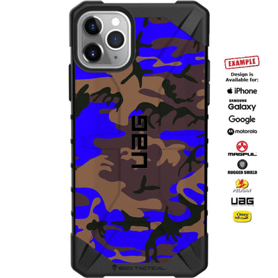 Blue & FDE Urban Camouflage Custom Printed Case Design for Apple, Samsung, Google & Motorola Phone Models