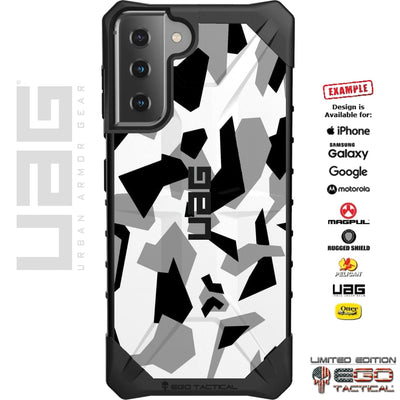 Swedish M90 Digital Urban Snow Camouflage Black Grey White Camo Custom Printed Case Design for Apple, Samsung, Google & Motorola Phone Models