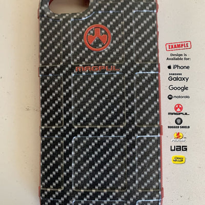 CLEARANCE - Magpul Industries Custom UV-Laser Printed Apple iPhone 6 iPhone 6s Only CARBON FIBER ON RED MAGPUL  EGO108