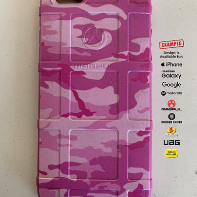 CLEARANCE - Magpul Industries Custom UV-Laser Printed Apple iPhone 6 Plus/iPhone 6s Plus PINK CAMO on EGO111