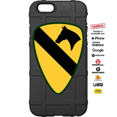 US Army 1st Cavalry Division Patch "1st Team" Custom Printed Case Design for Apple, Samsung, Google & Motorola Phone Models