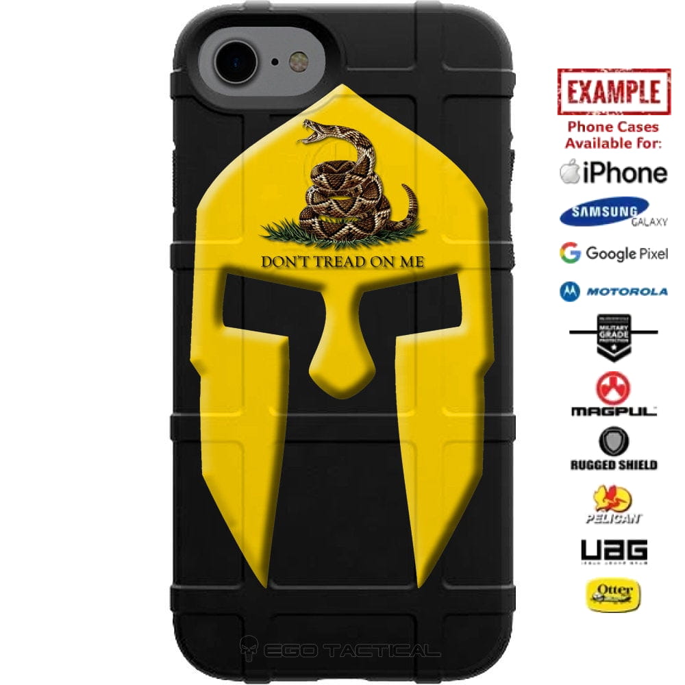 Gadsden Spartan Warrior, Don't Tread on Me Spartan Custom Printed Case –  EGO Tactical