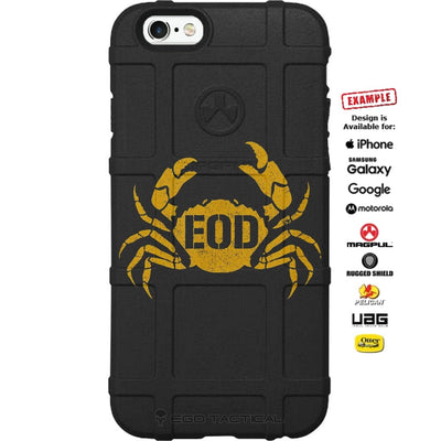 EOD Explosive Ordnance Disposal Crab Badge Logo Custom Printed Case Design for Apple, Samsung, Google & Motorola Phone Models
