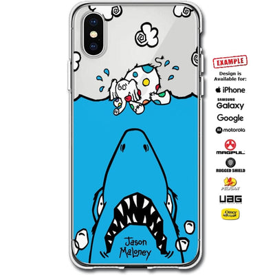 Jason Maloney Art Series: Tippsy The Elephant & Chum The Shark "JAWZ! Tippsy Cloud" Limited Edition Custom UV-Printed SmartCustom Printed Case Design for Apple, Samsung, Google & Motorola Phone Models