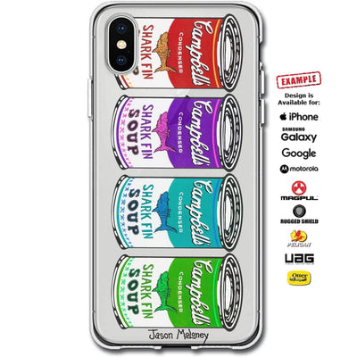 Jason Maloney Art Series: Chum The Shark "Shark Fin Soup Assorted Colors" Limited Edition Custom UV-Printed SmartCustom Printed Case Design for Apple, Samsung, Google & Motorola Phone Models