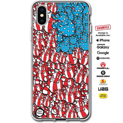 Jason Maloney Art Series: "Make Tippsy Great Again" American Stars and Stripes Flag Design Limited Edition Custom UV-Printed SmartCustom Printed Case Design for Apple, Samsung, Google & Motorola Phone Models