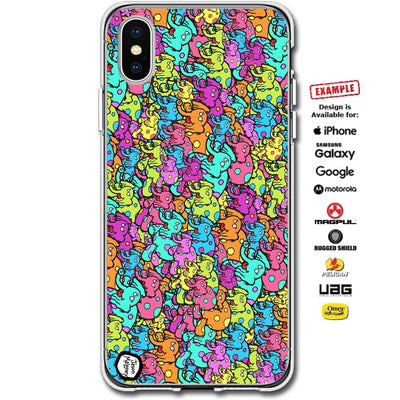 Jason Maloney Art Series: "Tippsy on Parade" Multi-Color Tippsy the Elephant Design Limited Edition Custom UV-Printed SmartCustom Printed Case Design for Apple, Samsung, Google & Motorola Phone Models