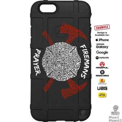 Fireman's Prayer Custom Printed Case Design for Apple, Samsung, Google & Motorola Phone Models