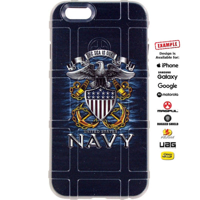 US Navy "The Sea is Ours." Custom Printed Case Design for Apple, Samsung, Google & Motorola Phone Models